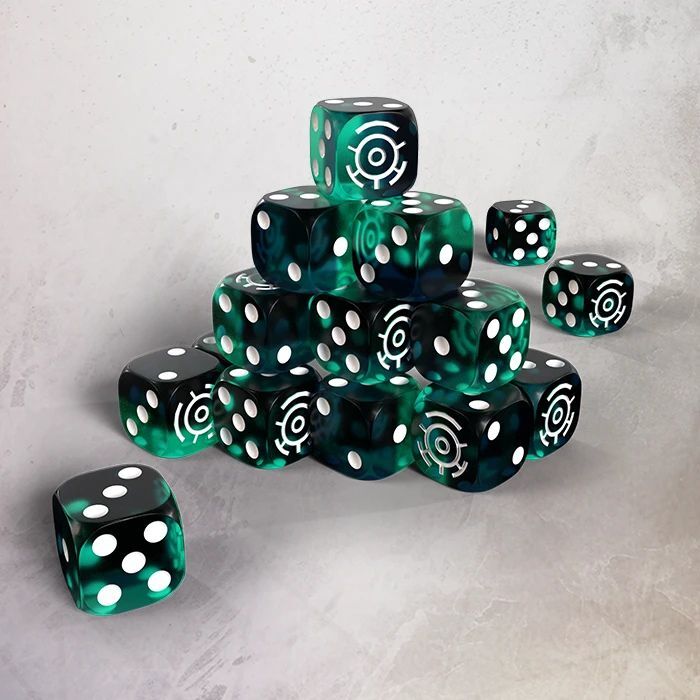 601997_1 One page Rules - Grimdark Future - Robot Legions - Resin 16mm Dice Set (20) - Image 1