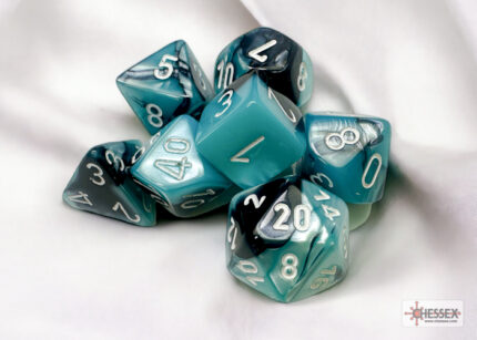Gemini Black-Shell/White 7-Die Set