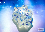 CHESSEX Nebula Polyhedral Nocturnal/Blue Luminary 7-Die Set (Copy)