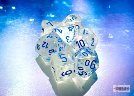 CHESSEX Nebula Polyhedral Nocturnal/Blue Luminary 7-Die Set (Copy)