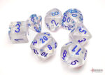 CHESSEX Nebula Polyhedral Nocturnal/Blue Luminary 7-Die Set (Copy) - Image 2