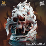 Giant Flaming Infernal Skull