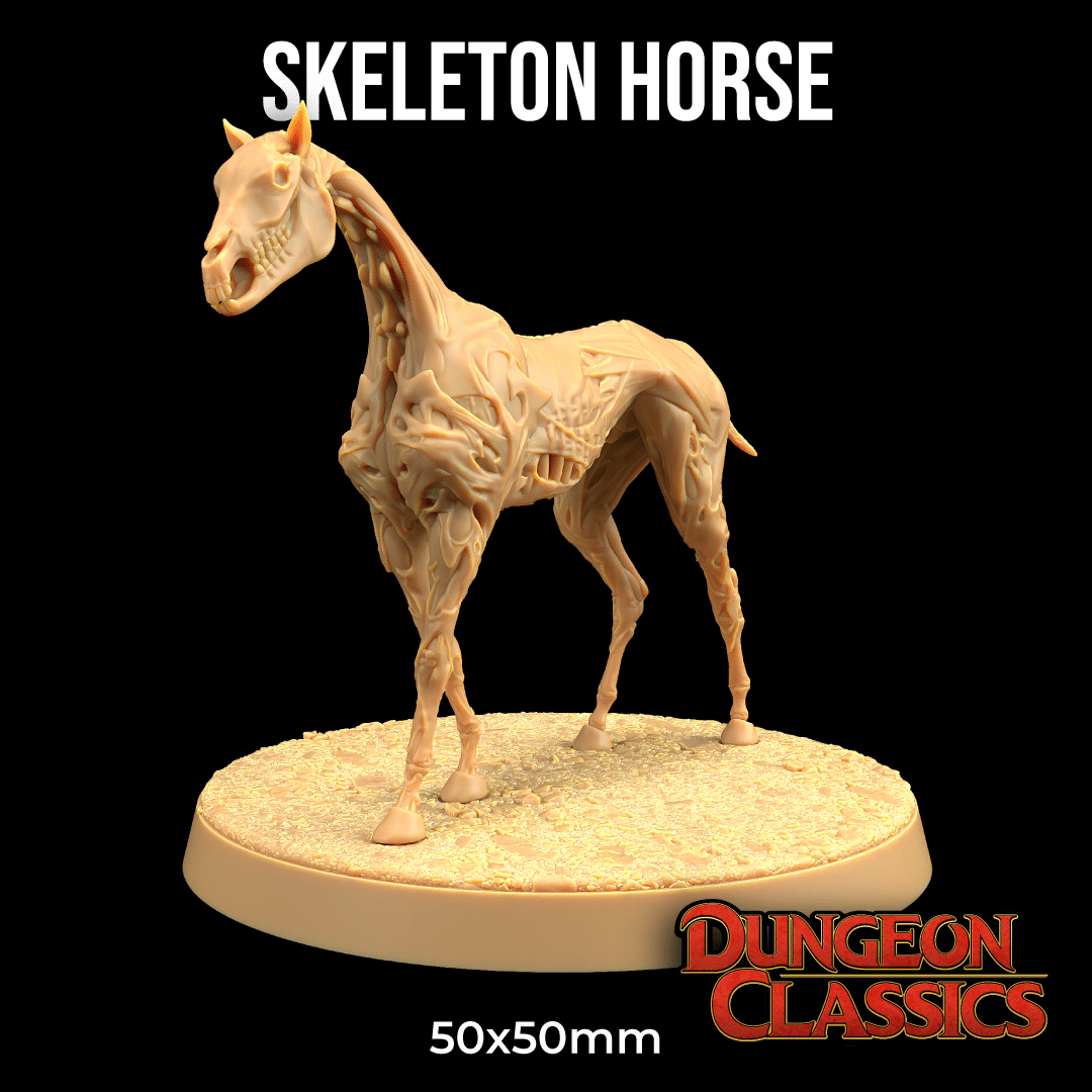 Product Thumbnails_Dungeon Classics_February 2025_Skeleton Horse Skeleton Horse - Image 1