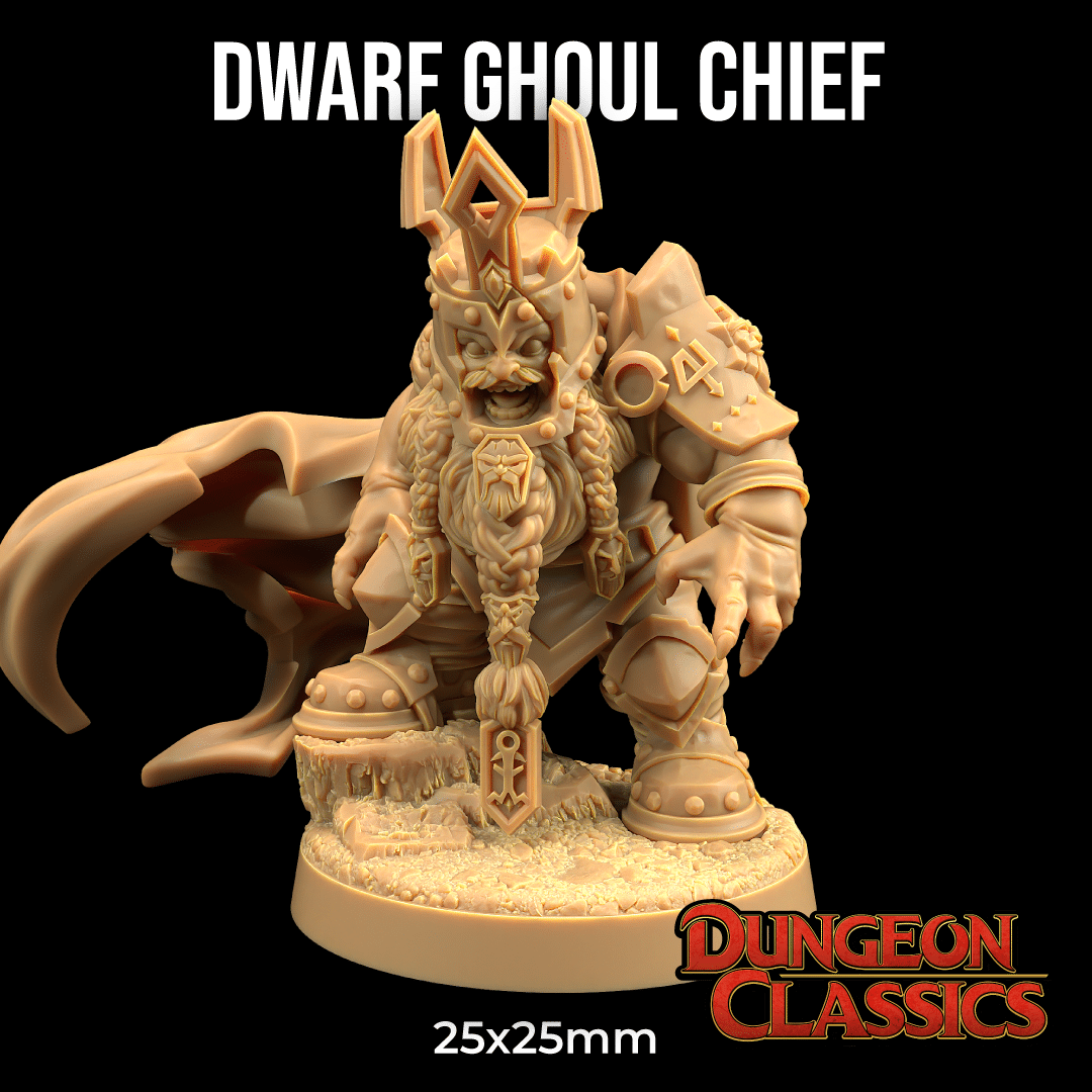 Product Thumbnails_Triple Adventure Mega Pack_Dwarf Ghoul Chief Dwarf Ghoul Chief - Image 1