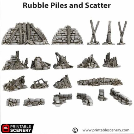 Rubble Piles and Scatter